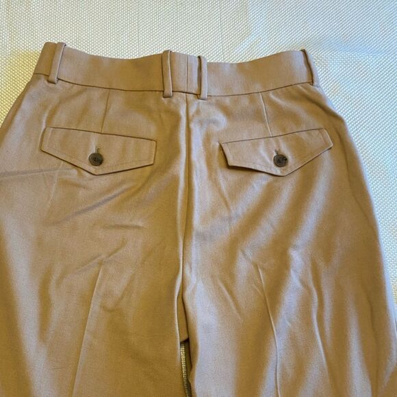 Reiss tan wool blend wide leg slacks trousers business work size 8 - Picture 9 of 13